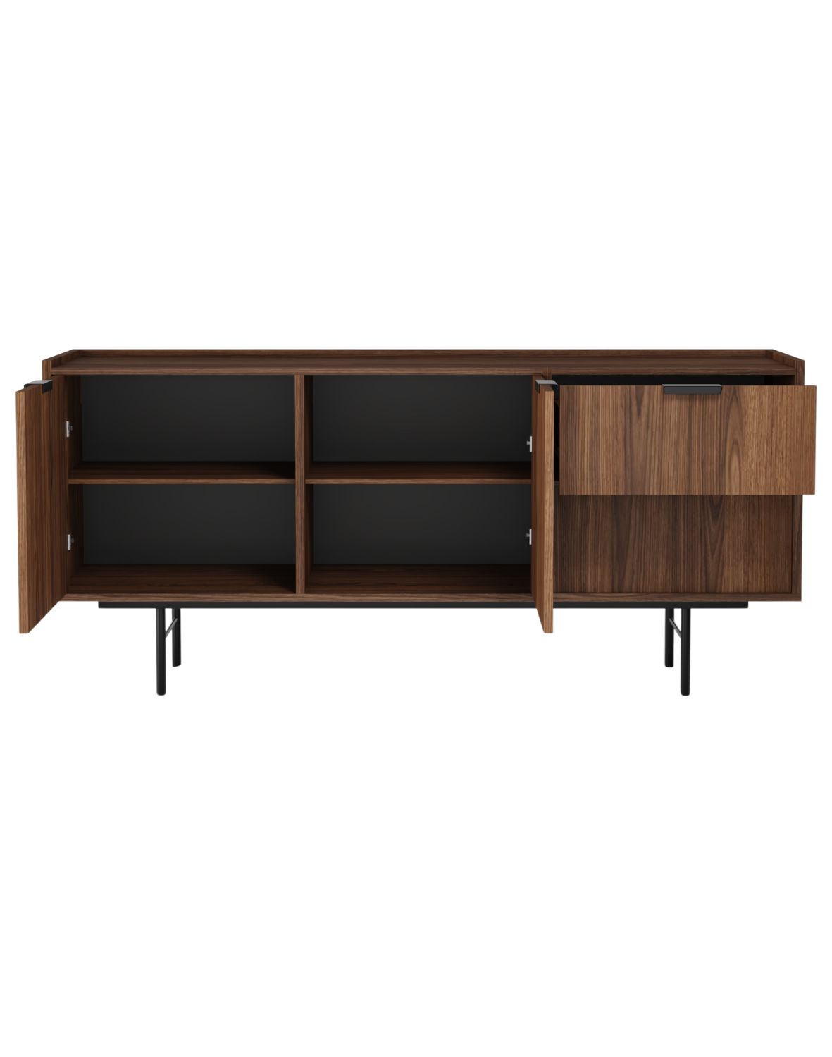 komoda edison 2d2s brown warmia walnut